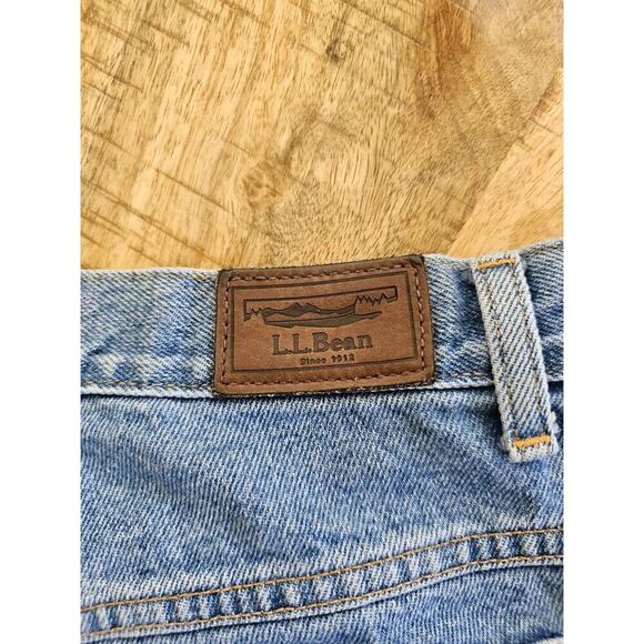 L.L. Bean Original Fit Relaxed Denim Jeans Women's 10 Petite Blue Vintage - Picture 5 of 9